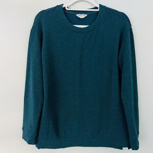 Orvis Buttery Soft Emerald Green Cozy Sweater Womens Size Small Staple Classic